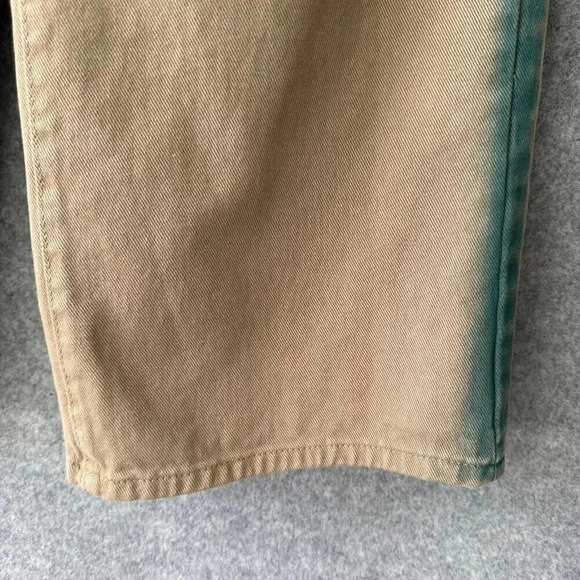 BDG Jeans Womens 27 Tan High and Wide Paint Side Stripe Crop Casual School Denim - Picture 6 of 12